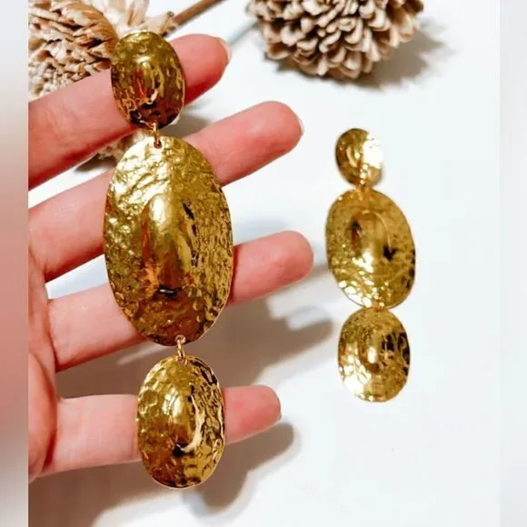 Geo dangle earrings M112 - Picture 5 of 6